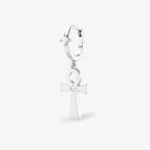 Brinco creole com símbolo Ankh