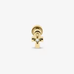 Piercing ankh branco