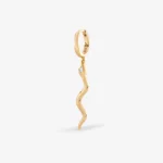 Brinco de argola naja branco
